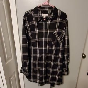 Long sleeve womens button up shirt